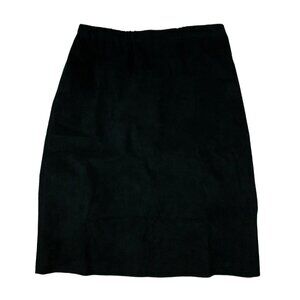 Rare Vintage Samuel Robert by Peter Hatsi Androu Vegan Micro suede Skirt Size 20
